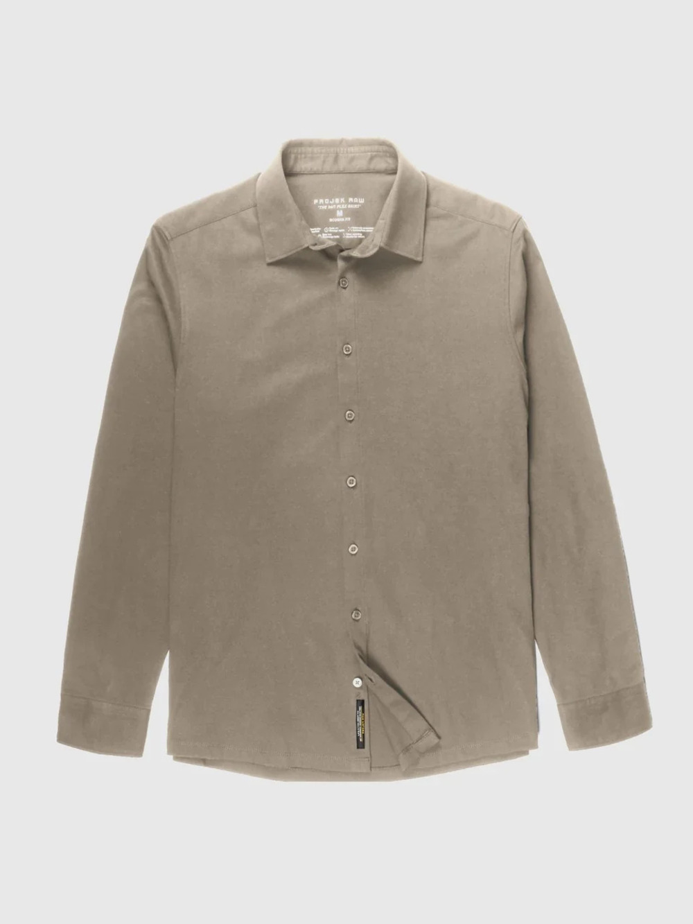 Projek Raw Tan Long Sleeve Knit Shirt/13792